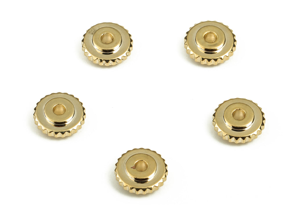 Brass Tiny Round Spacer Beads – Dice Beads – Cube Circle Beads - 18K Gold Plated Brass Beads – Jewelry Supplies - 5.94x5.94x2.17mm - RGP3875 - DOMEDBAZAAR