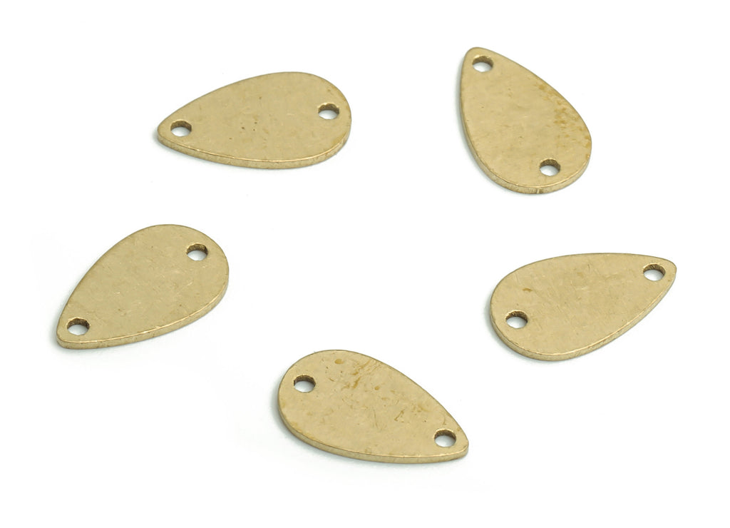 Stamping Blank Brass Drop Earring Connectors - Raw Brass Drop Charms and Pendant - Jewelry Making Supplies - 10.71x6.44x0.61mm - PP4802 - DOMEDBAZAAR