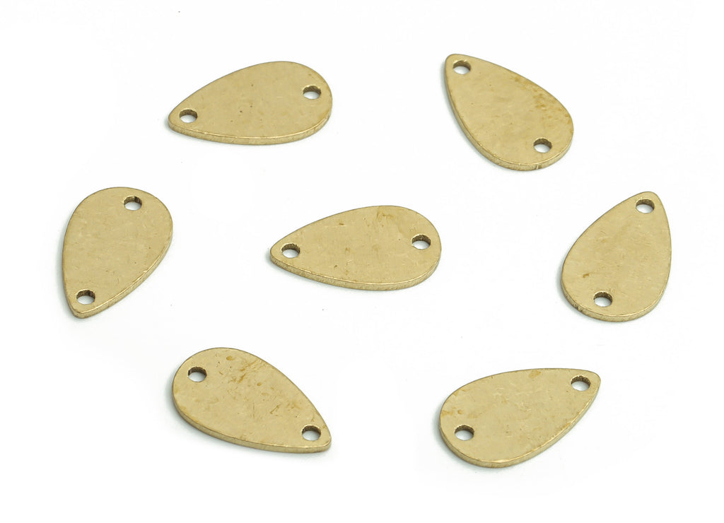 Stamping Blank Brass Drop Earring Connectors - Raw Brass Drop Charms and Pendant - Jewelry Making Supplies - 10.71x6.44x0.61mm - PP4802 - DOMEDBAZAAR