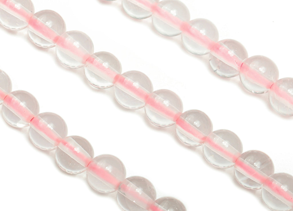 Crystal Powder Round Beads 4mm - 15.5 inch - Round Gemstone Beads - Natural Stone Beads - 4x4mm - NS1531 - DOMEDBAZAAR