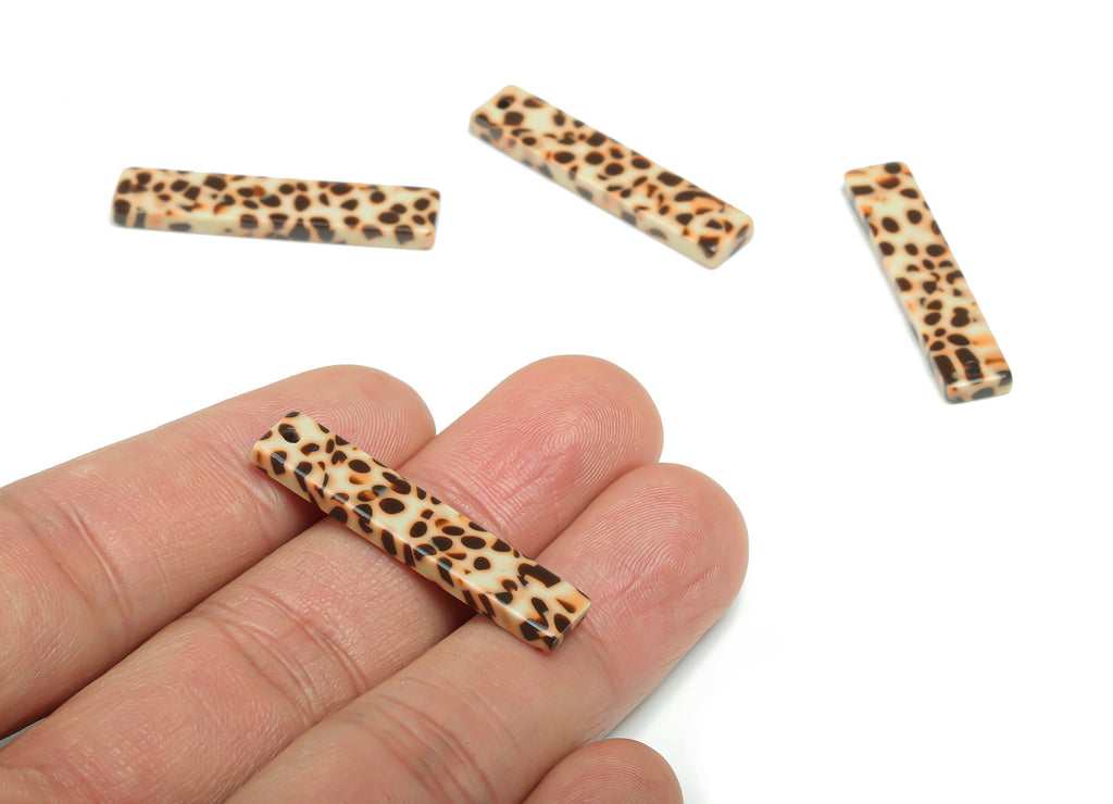 Acetate Stick & Bar Earring Charms - Acetate Stick Pendant - Jewelry Making Supplies - Color Code: A789 - 34.12x7.09x2.54mm - AC1026-A789 - DOMEDBAZAAR