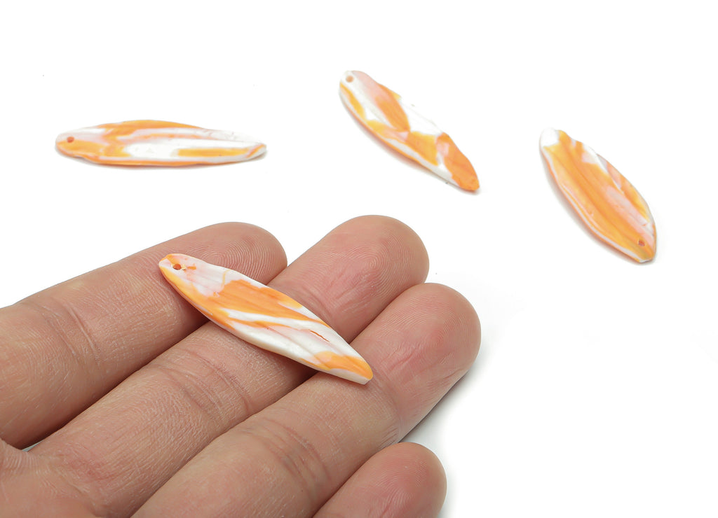Polymer Clay Stick Earring Charms - Polymer Clay Stick Pandant - Jewelry Handmade Making - 37.03x11.38x2.57mm - PC2337 - DOMEDBAZAAR