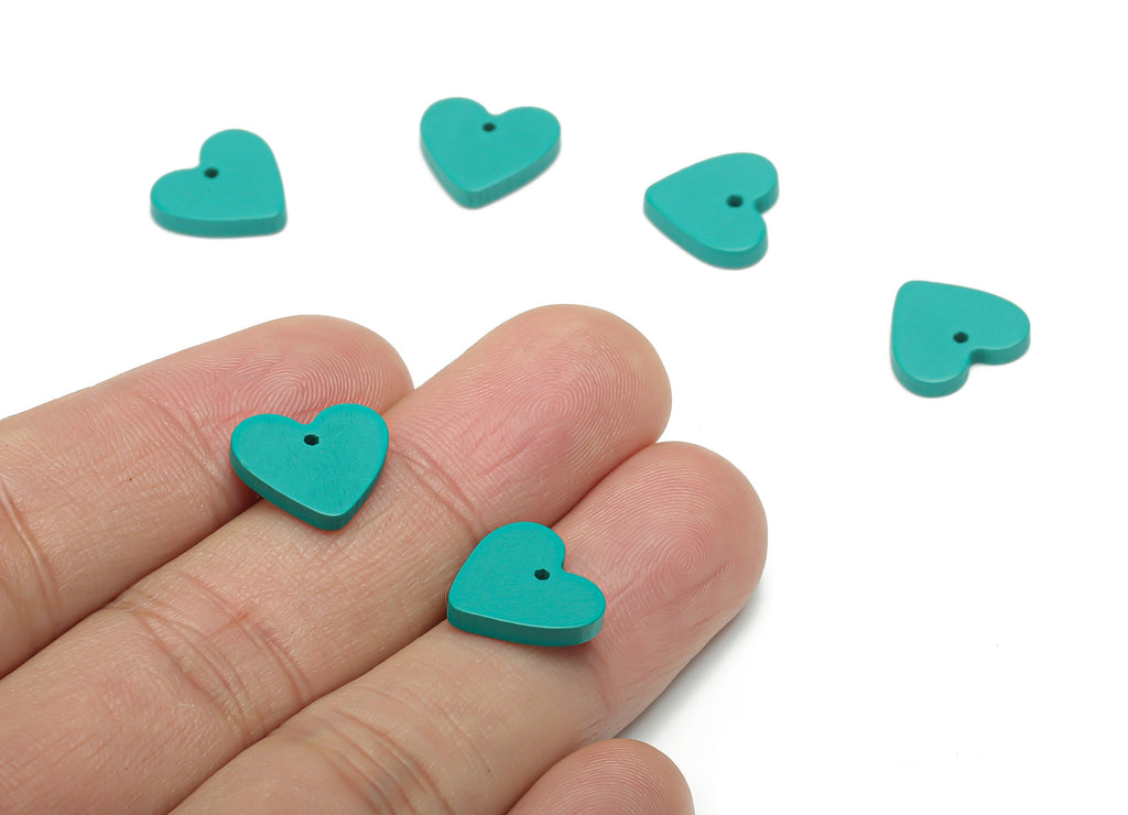 Poplar Plywood Heart Earring Charms - Poplar Plywood Heart Pendant - DIY Jewelry Making Supplies - 12.05x12.93x2.02mm - BB1156A - DOMEDBAZAAR