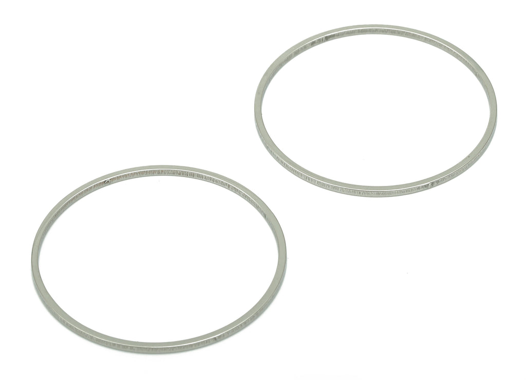 Stainless Steel 201 Round Hoop Connector - 30*1*1mm - Stainless Steel 201 Circle Ring Links - Jewelry Supplies - 29.79x29.79x1mm - SS1367-30 - DOMEDBAZAAR