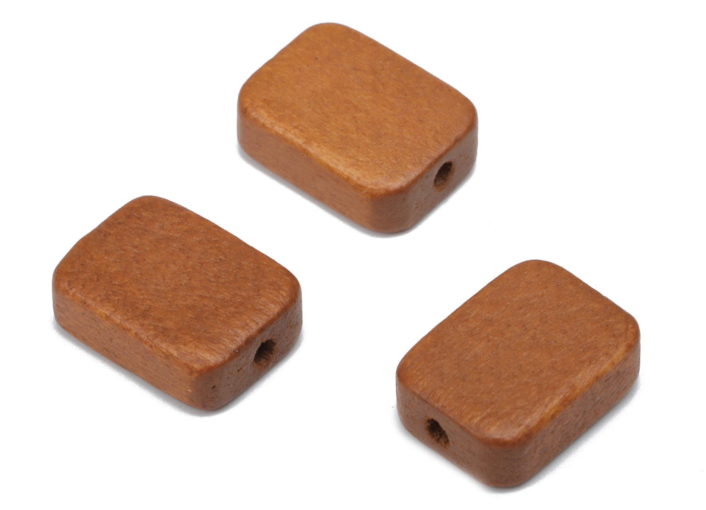 Hemu Wood Rectangle Earring Connector - Hemu Wood Rectangle Charms and Beads - DIY Jewelry Making Supplies - 13.1x9.82x4.29mm - BB1184B - DOMEDBAZAAR
