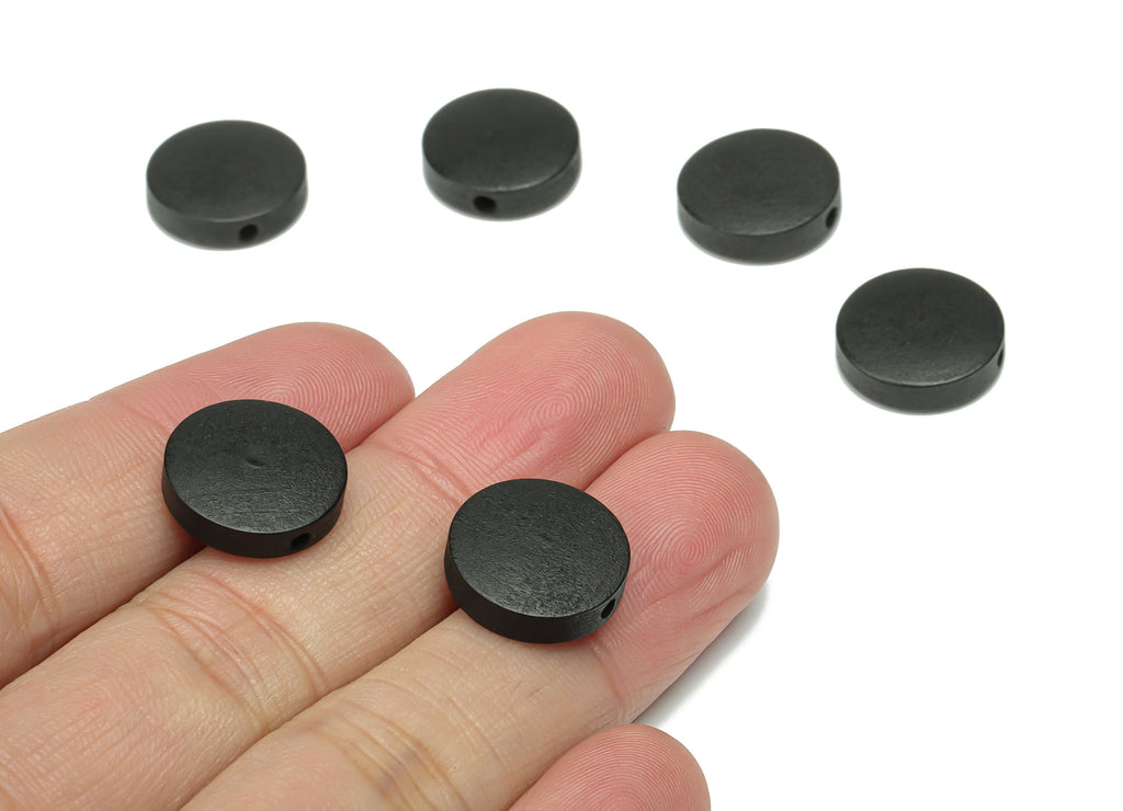 Hemu Wood Round Earring Connector - Hemu Wood Circle Charms and Bead - DIY Jewelry Making Supplies - 14.87x14.87x4.16mm - BB1181B - DOMEDBAZAAR
