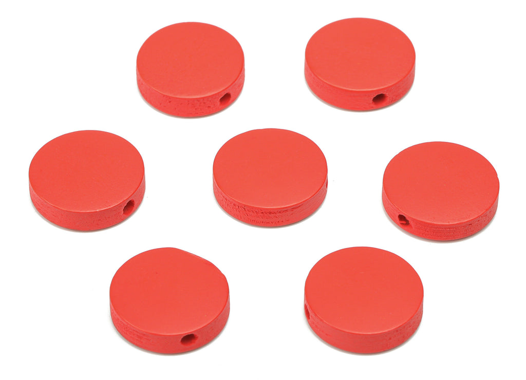 Hemu Wood Round Earring Connector - Hemu Wood Circle Charms and Bead - DIY Jewelry Making Supplies - 14.87x14.87x4.16mm - BB1181C - DOMEDBAZAAR