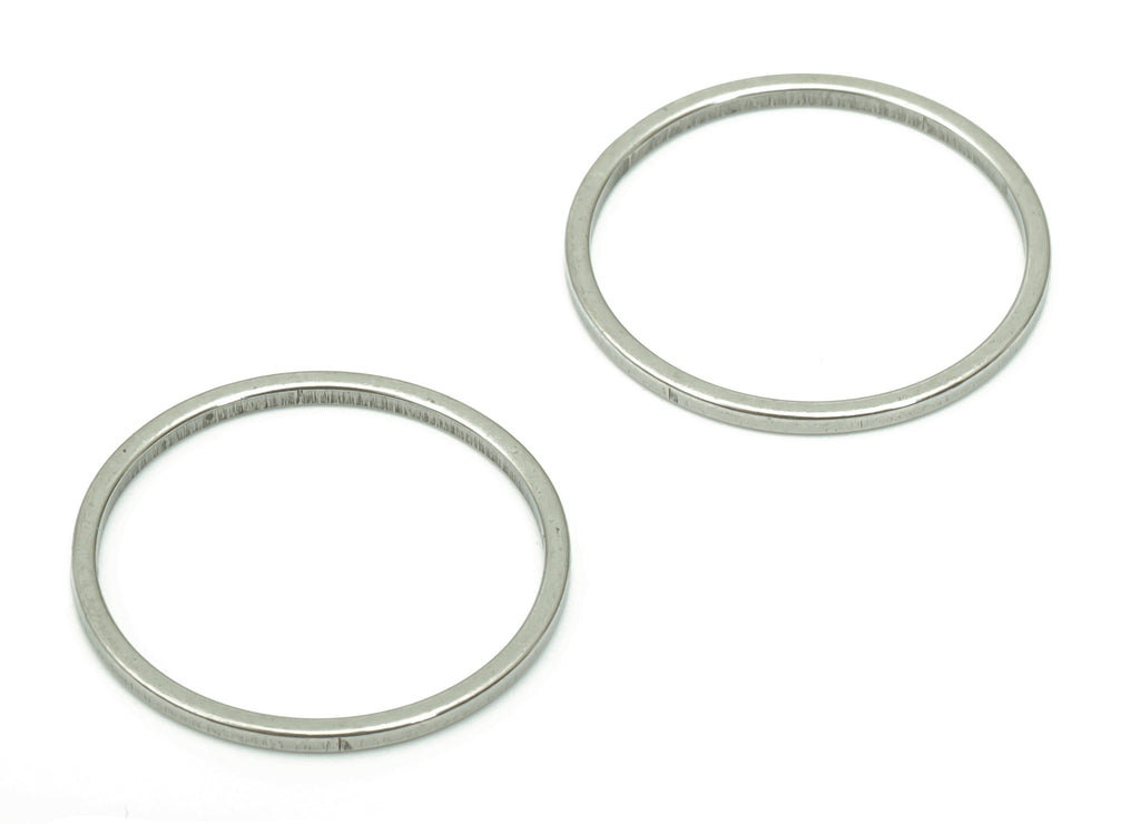 Stainless Steel 201 Round Hoop Connector - 17*1*1mm - Stainless Steel 201 Circle Ring Links - Jewelry Supplies - 16.83x16.83x1mm - SS1367-17 - DOMEDBAZAAR