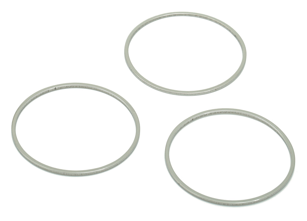 Stainless Steel 201 Round Hoop Earring Connector - 30*0.8*0.8mm - Stainless Steel 201 Circle Ring Links - 29.66x29.66x0.76mm - SS1368-30 - DOMEDBAZAAR
