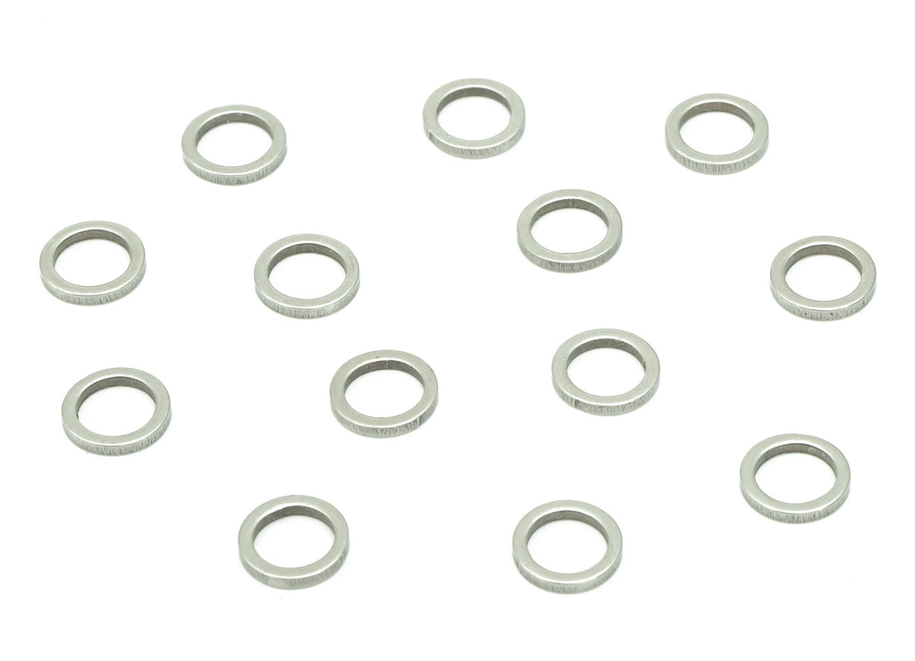 Stainless Steel 201 Round Hoop Connector - 7*1*1mm - Stainless Steel 201 Circle Ring Links - Jewelry Supplies - 6.97x6.97x1mm - SS1367-7 - DOMEDBAZAAR