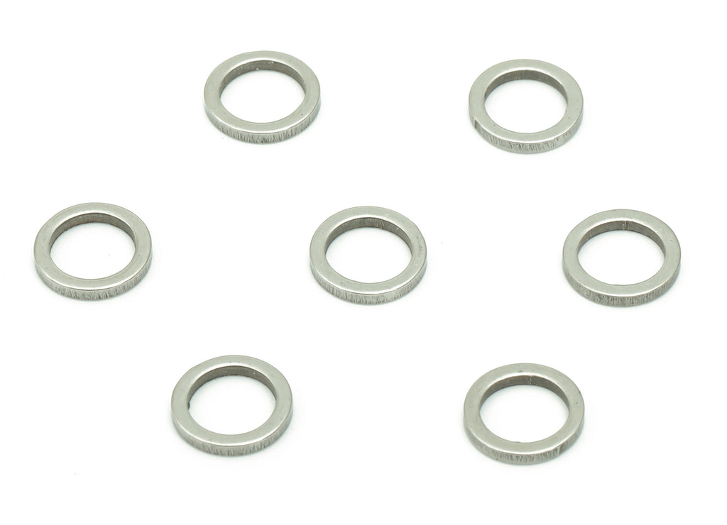 Stainless Steel 201 Round Hoop Connector - 7*1*1mm - Stainless Steel 201 Circle Ring Links - Jewelry Supplies - 6.97x6.97x1mm - SS1367-7 - DOMEDBAZAAR