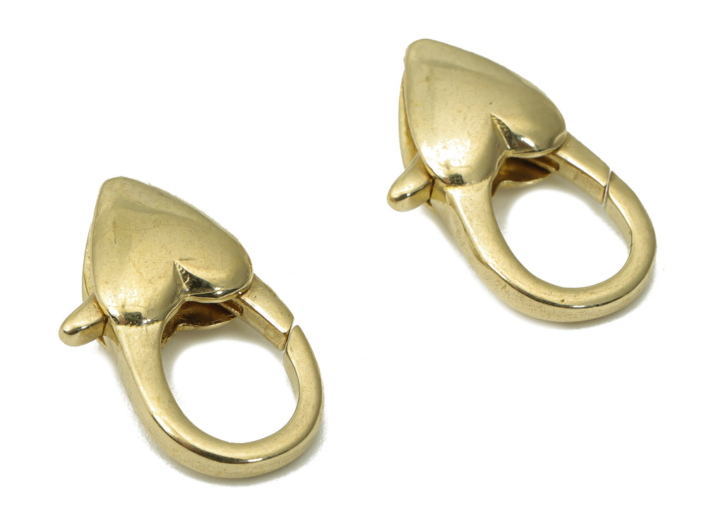 Raw Brass Heart Lobster Claw - Brass Trigger Clasps – Jewelry Clasps - Brass Parrot Clasps - Jewelry Supplies - 18x10.03x4.92mm - PP5261 - DOMEDBAZAAR