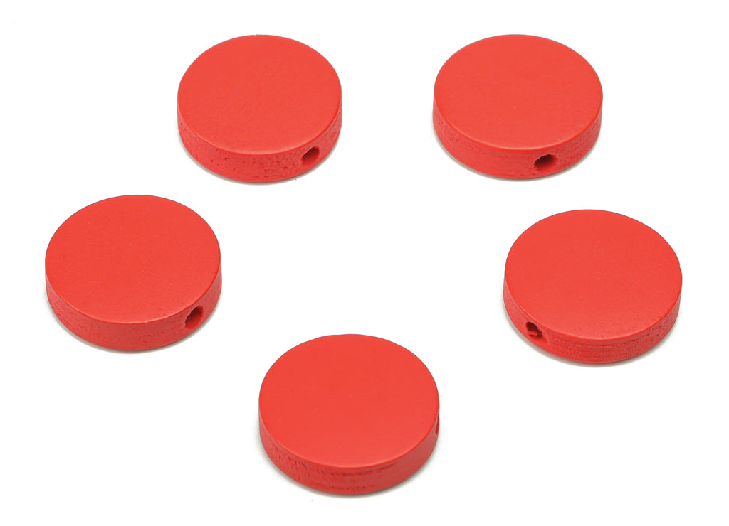 Hemu Wood Round Earring Connector - Hemu Wood Circle Charms and Bead - DIY Jewelry Making Supplies - 14.87x14.87x4.16mm - BB1181C - DOMEDBAZAAR