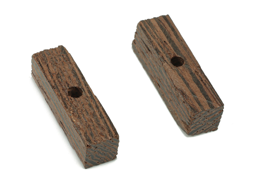 Wenge Wood Stick Earring Connector - Wenge Wood Stick Charms and Beads - DIY Jewelry Making Supplies - 18x5.08x4.98mm - BB1206 - DOMEDBAZAAR