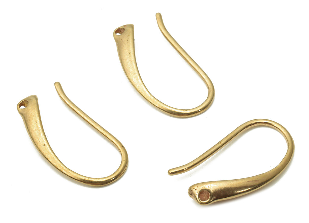 Brass Earrings Wires - Raw Brass Hole Earring - Brass Pendant - Raw Brass U Earrings - Earring Findings - 18.75x8.6x2.1mm - PP7793 - DOMEDBAZAAR