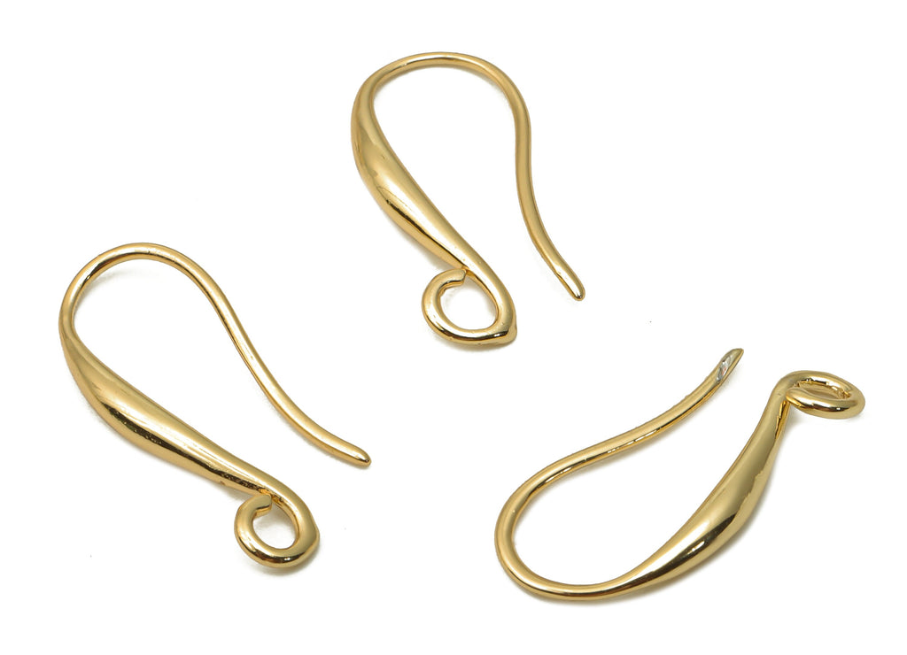 Leverback Earring Hooks Real 18k Gold Plated Stainless Steel - Temu  Netherlands