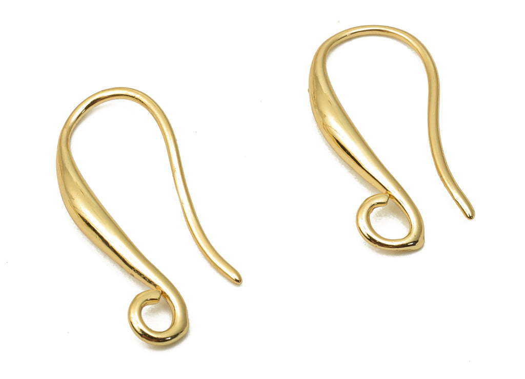 Leverback Earring Hooks Real 18k Gold Plated Stainless Steel - Temu  Netherlands