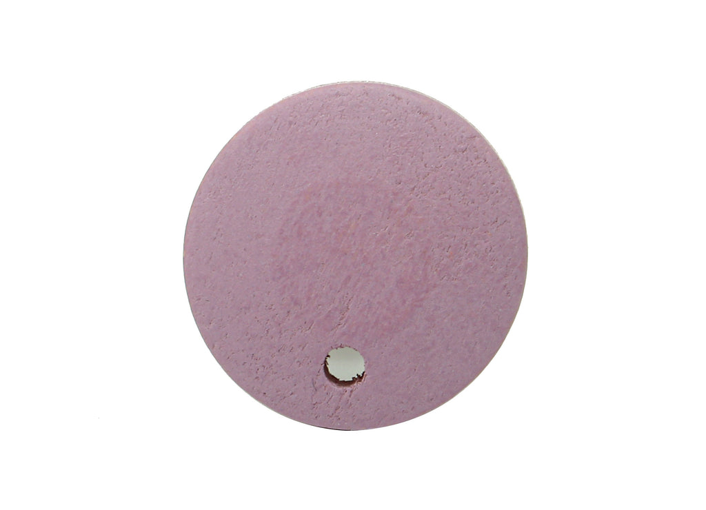 Hemu Round Earring Post - Purple Round Stud Earring With Hole - Hemu Circle Stud Earring - 316 Stainless Steel Stud - 15.1x15.1x4mm - BB1296 - DOMEDBAZAAR
