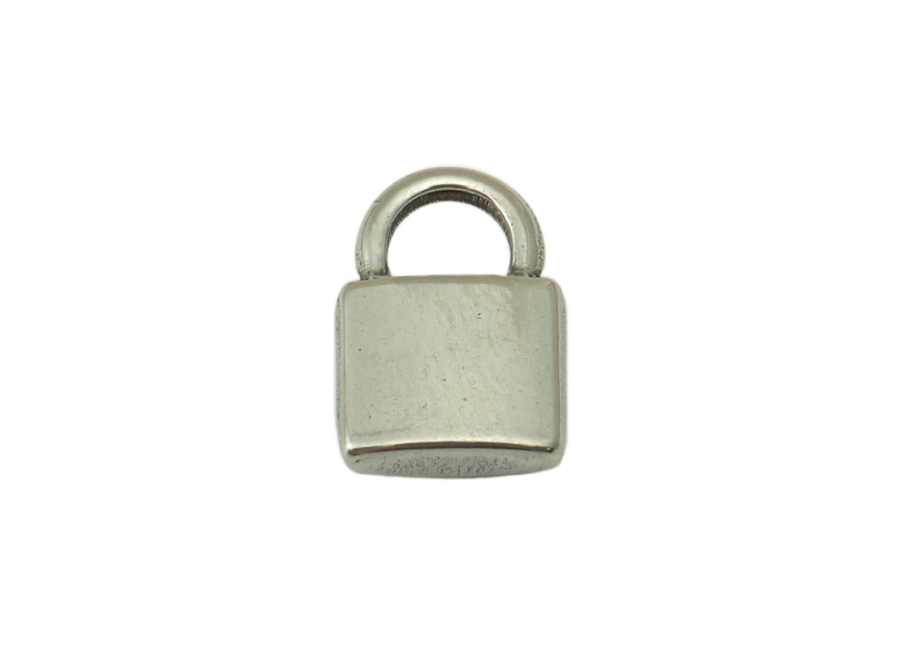 Stainless Steel Lock Earring Charm - Steel Fetter Earring Charm - 304 Stainless Steel - Steel Padlock Charm -12.27x 8.33x 2.57mm - SS1440 - DOMEDBAZAAR