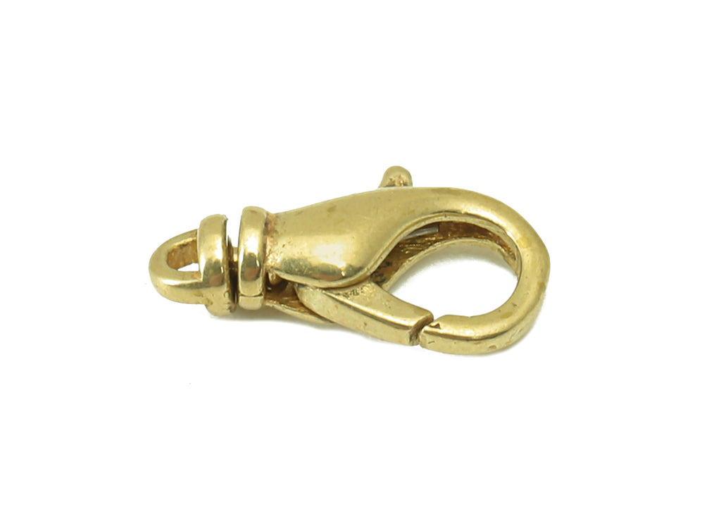 Brass Lobster Claw Clasps - Raw Brass Mini Parrot Clasp -Jewelry Supplies - For Bracelet - For Necklace - 12.17 x 6.36 x 3.07mm - PP8295 - DOMEDBAZAAR