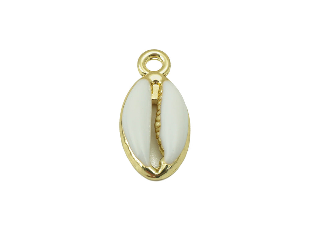 Alloy Lobster Charms - Zinc Alloy Cowrie - Bead Conches - Zinc Alloy Lobster Charms - KC Gold Tone White Plated - 17.28x 8.39x 3.6mm- ZZ2049 - DOMEDBAZAAR