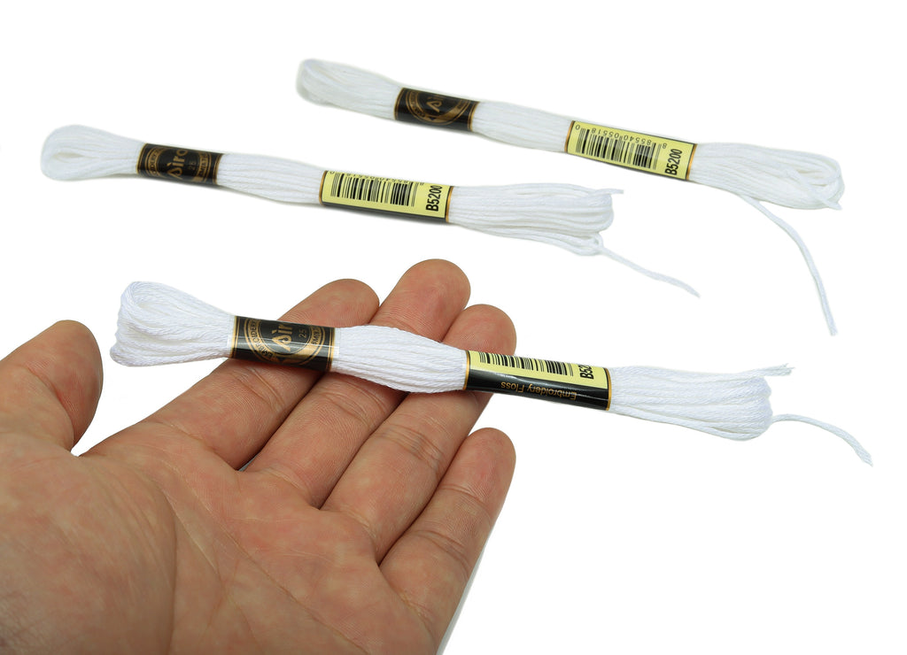 Embroidery Floss - 12 Skeins of 8 meters - Embroidery Thread - Cross Stitch Floss - Embroidery Accessories - HM1055-5200 - DOMEDBAZAAR