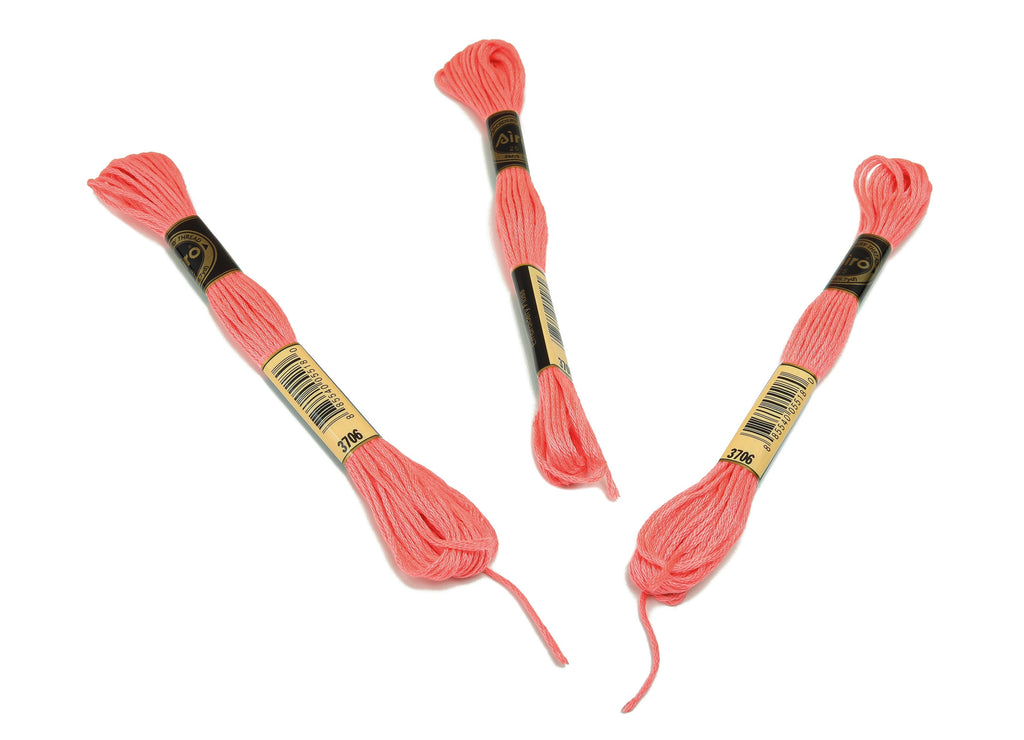 Embroidery Floss - 12 Skeins of 8 meters - Embroidery Thread - Cross Stitch Floss - Embroidery Accessories - HM1055-956 - DOMEDBAZAAR