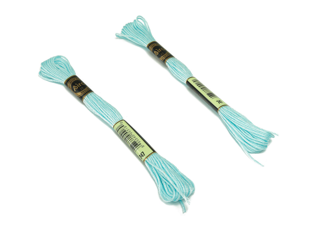 Embroidery Floss - 12 Skeins of 8 meters - Embroidery Thread - Cross Stitch Floss - Embroidery Accessories - HM1055-747 - DOMEDBAZAAR