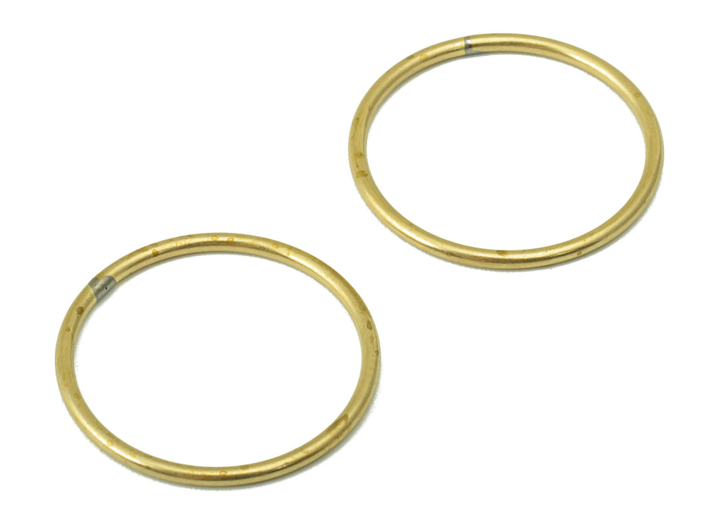 Raw Brass Circle Connector - Raw Brass Round Hoop - Closed Loop Rings - Earring Findings - Jewelry Supplies - 20x20x1.1mm-PP8604-20 - DOMEDBAZAAR