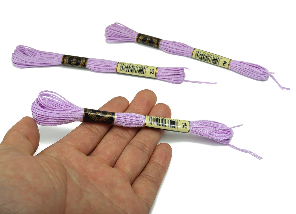 Embroidery Floss - 12 Skeins of 8 meters - Embroidery Thread - Cross Stitch Floss - Embroidery Accessories - HM1055-210 - DOMEDBAZAAR