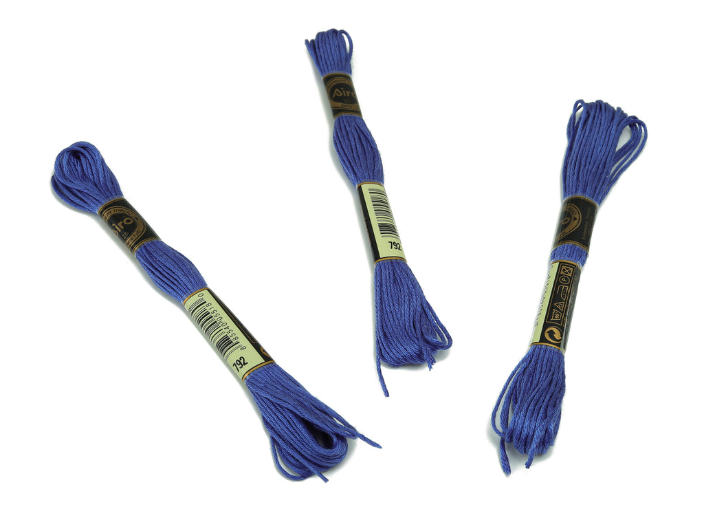 Embroidery Floss - 12 Skeins of 8 meters - Embroidery Thread - Cross Stitch Floss - Embroidery Accessories - HM1055-792 - DOMEDBAZAAR
