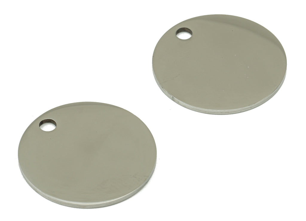 Stainless Steel Round Earring Charm - Steel Round Pendant -Circle Earring Charm - Stamping Blank - For Necklace -19.97x20x1mm- SS1463 - DOMEDBAZAAR