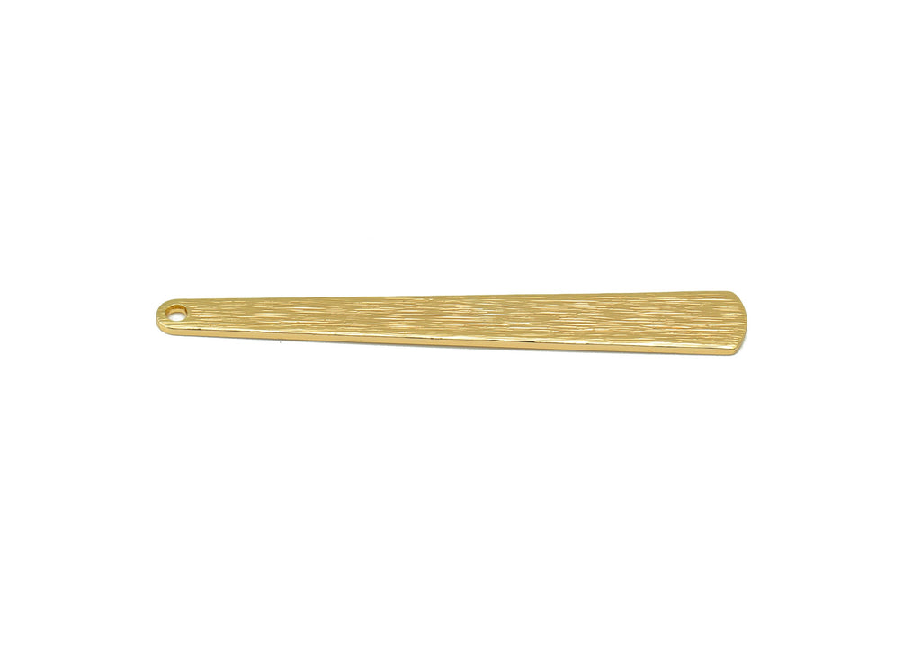 Brass Earring Charm - Long Bar Earring Charm - Stick Earring Charm - Stamping Blank -18K Real Gold Plating - 43.1x5.7x0.82mm - RGP6693 - DOMEDBAZAAR