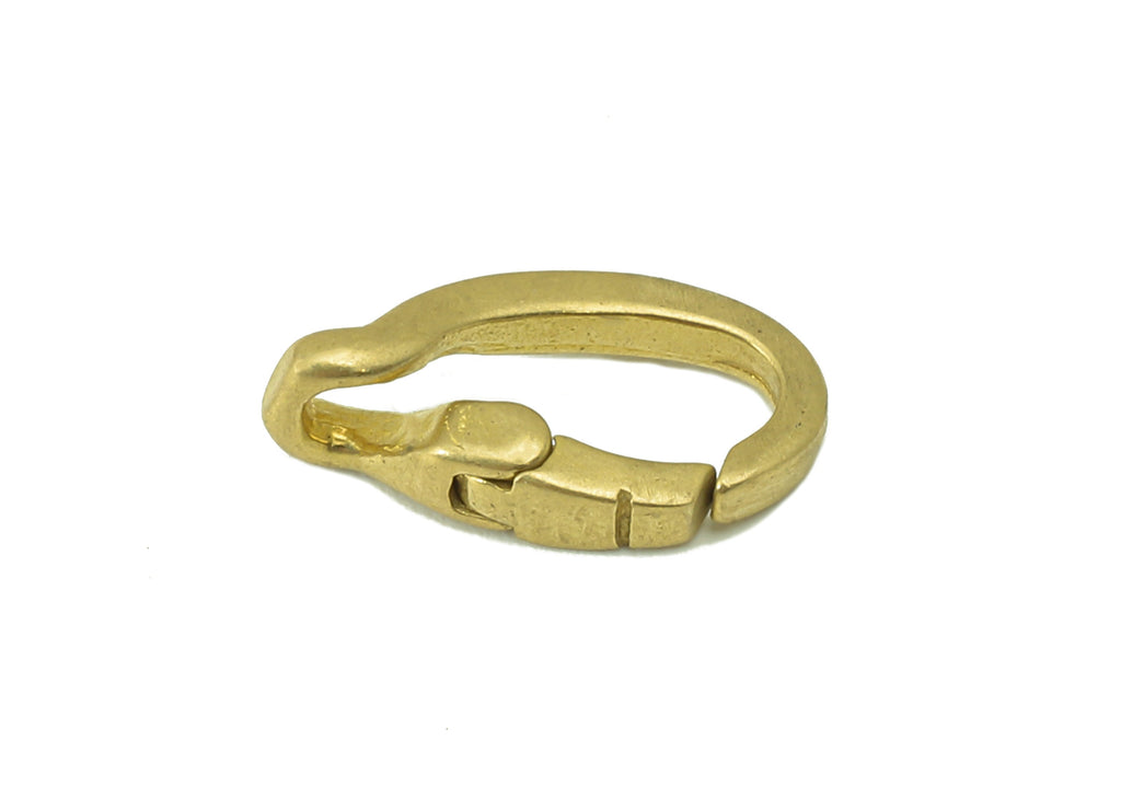 Brass Irregular Lobster Claw Clasps - Raw Brass Mini Parrot Clasp -Swivel Clasp - For Bracelet - For Necklace - 12.98x7.09x 2.58mm- PP8335 - DOMEDBAZAAR