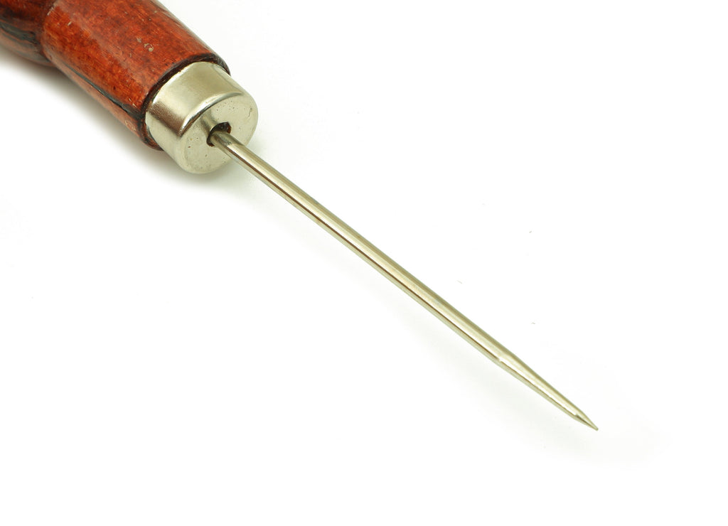 Red Wood Awl - Red Wood Pointed Needle - Carbon Steel Awl - Red Wood Carbon Steel Awl - Jewelry Making Tools - 134.73x25.34x7.07mm - HM1049 - DOMEDBAZAAR