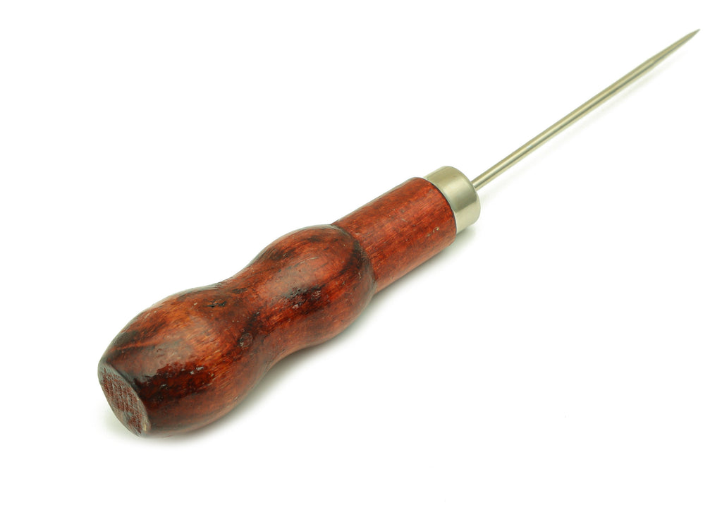 Red Wood Awl - Red Wood Pointed Needle - Carbon Steel Awl - Red Wood Carbon Steel Awl - Jewelry Making Tools - 134.73x25.34x7.07mm - HM1049 - DOMEDBAZAAR
