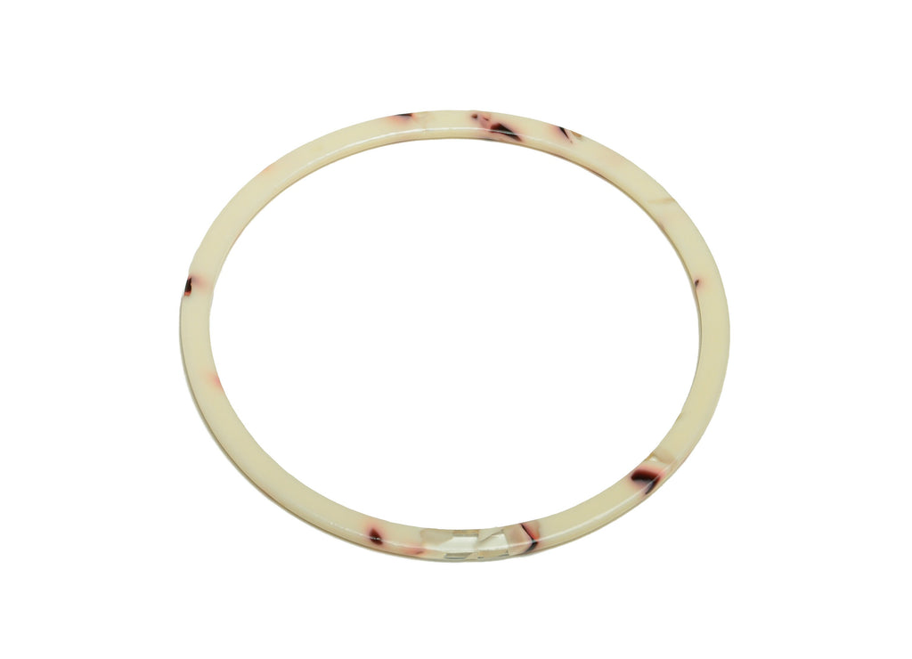 Acetate Hoop Earrings Charms - Circle Pendant - Rainbow Earring Findings - Jewelry Supplies - Color Code:A1013 - 44x44.3x2.6mm -AC2623-A1013 - DOMEDBAZAAR