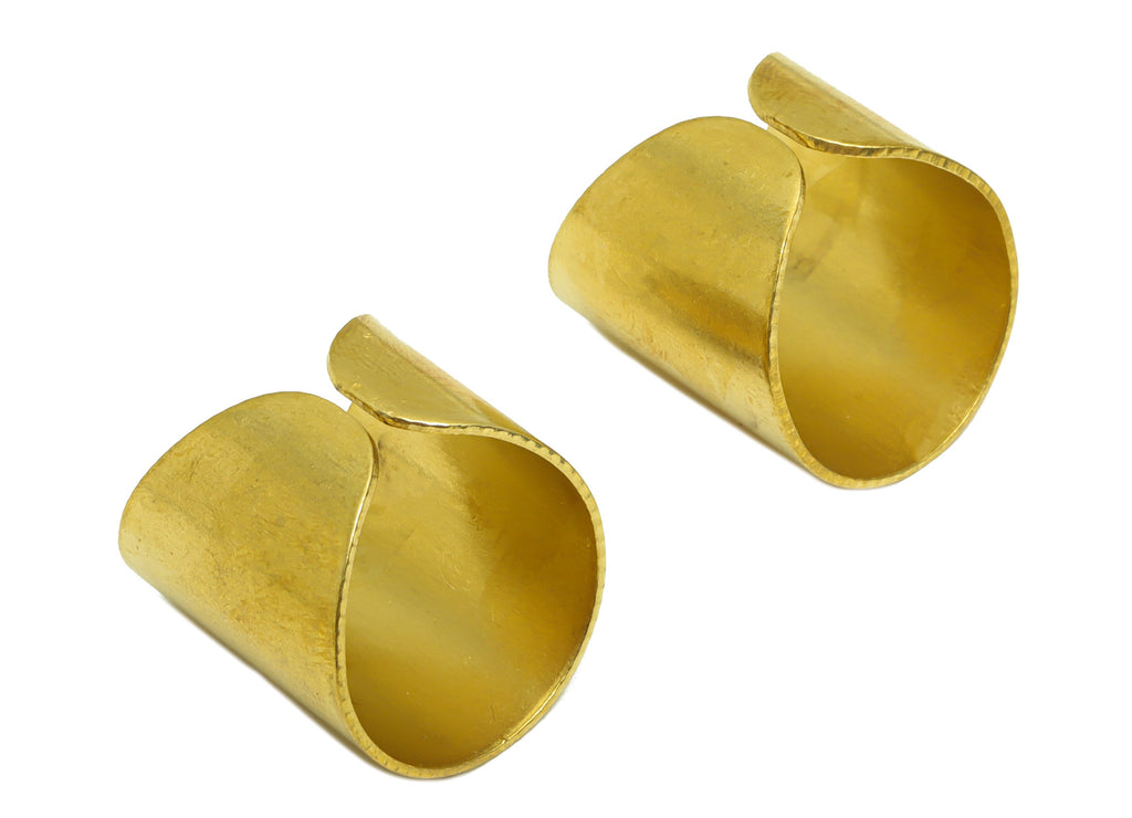 Brass Geometry Rings - Raw Brass Wide Charm - Raw Brass Rings - Jewlery Supplies - 23.63x19.93x0.98mm - PP8624 - DOMEDBAZAAR