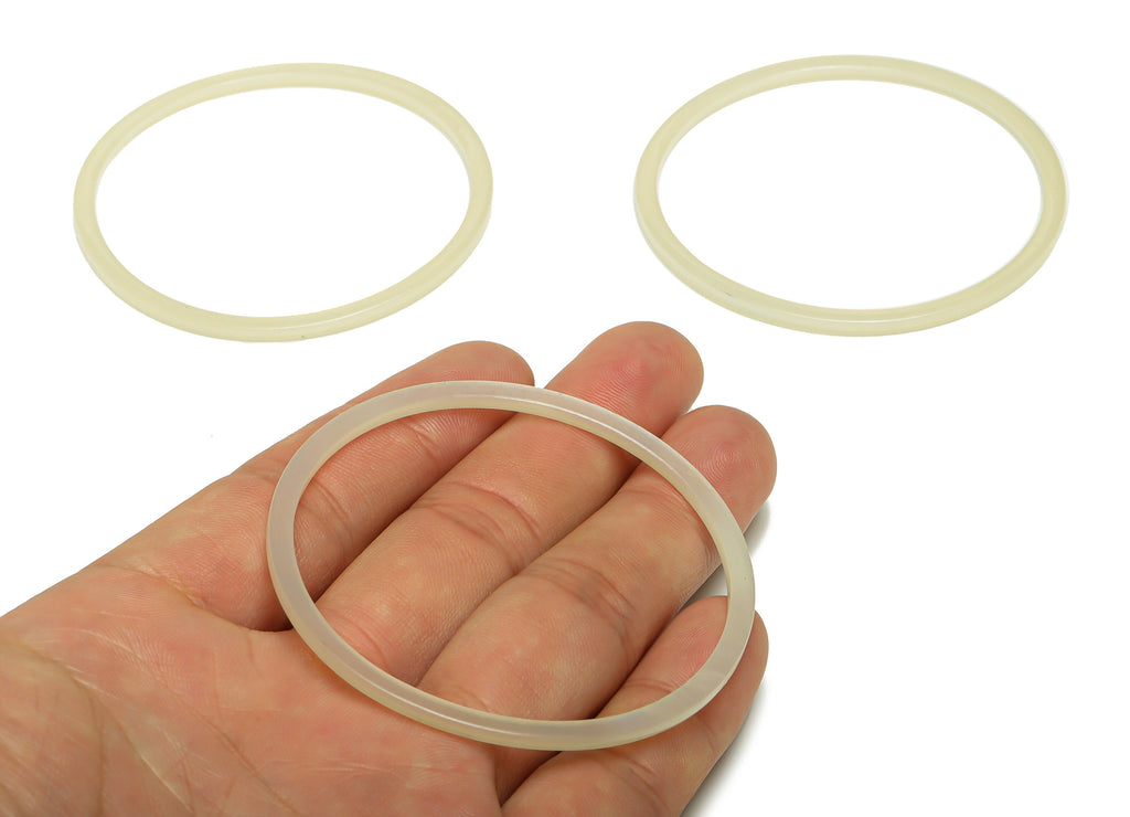 Acetate Hoop Earrings Charms - Circle Pendant - White Earring Findings - Jewelry Supplies - Color Code:A1014 - 44x44.3x2.6mm -AC2623-A1014 - DOMEDBAZAAR