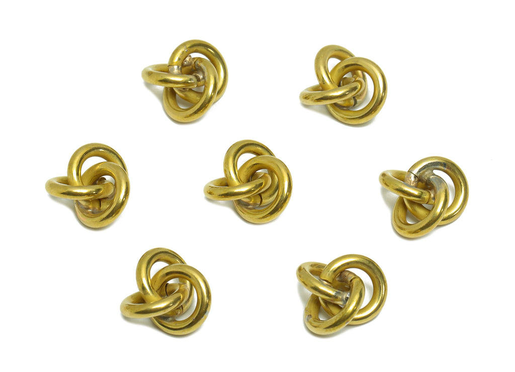 Brass Interwoven Earring Charm - Raw Brass Jump Ring Earring Charm - Cross Rings Bead Earring Charm - Bracelet Beads - 12.78x12x6mm - PP9386 - DOMEDBAZAAR