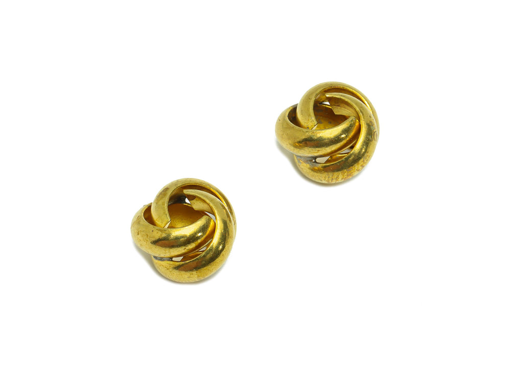 Brass Interwoven Earring Charm - Raw Brass Rings Knot Earring Charm - Cross Rings Bead Earring Charm - Bracelet Beads - 14x14x9.2mm - PP9390 - DOMEDBAZAAR