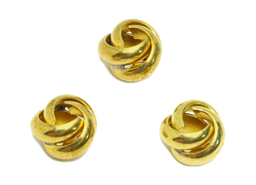 Brass Interwoven Earring Charm - Raw Brass Rings Knot Earring Charm - Cross Rings Bead Earring Charm - Bracelet Beads - 14x14x9.2mm - PP9390 - DOMEDBAZAAR